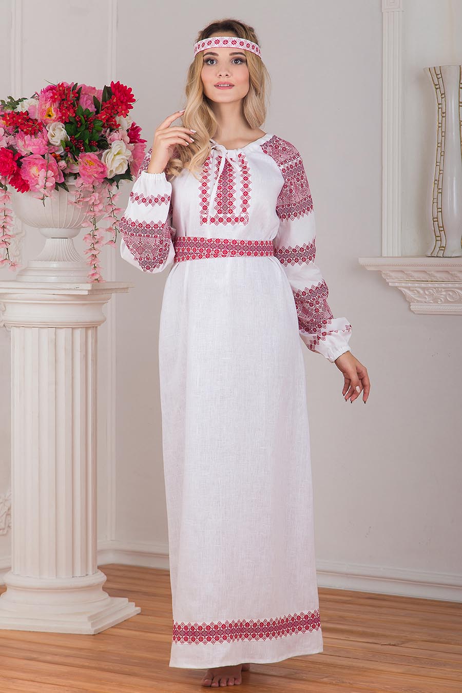 Women in Slavic costumes in Yaounde