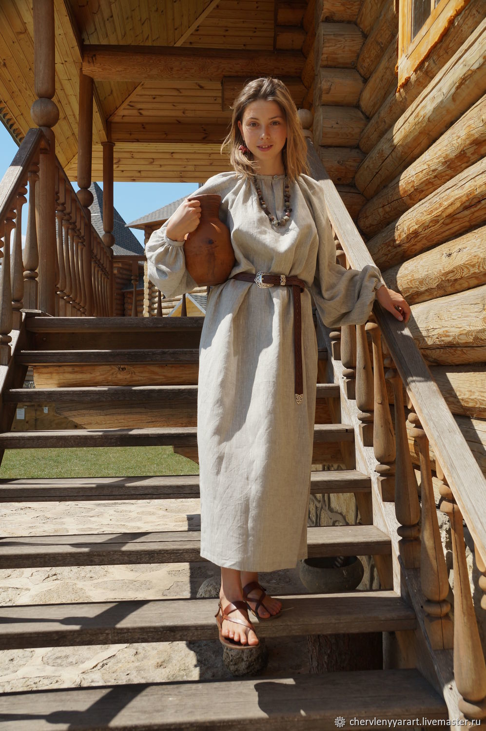 Girls in Slavic costumes in Yaounde