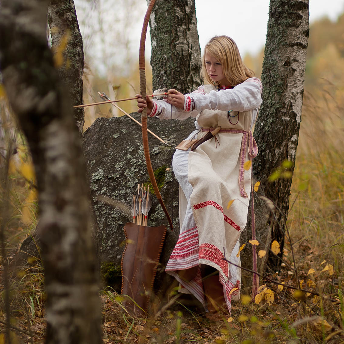 Sexy photo Girls in Slavic costumes in Yaounde